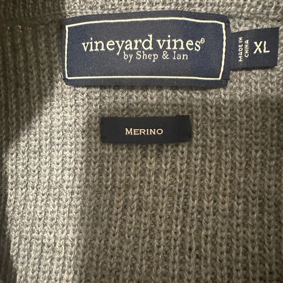Vineyard Vines by Shep and Ian, Men’s Sweater, 100% Merino Wool, Baby Blue, XL - Picture 4 of 11
